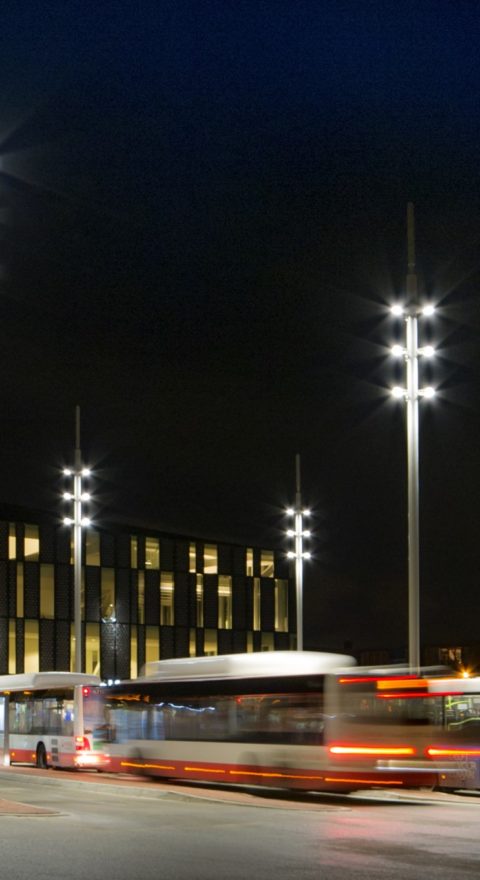 Verlichting busstation Delft