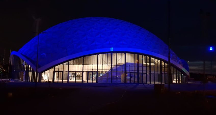 Dak Amsteldome verandert van kleur  