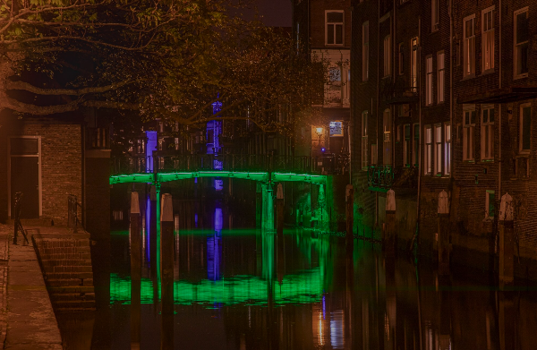 Historic Dordrecht illuminated