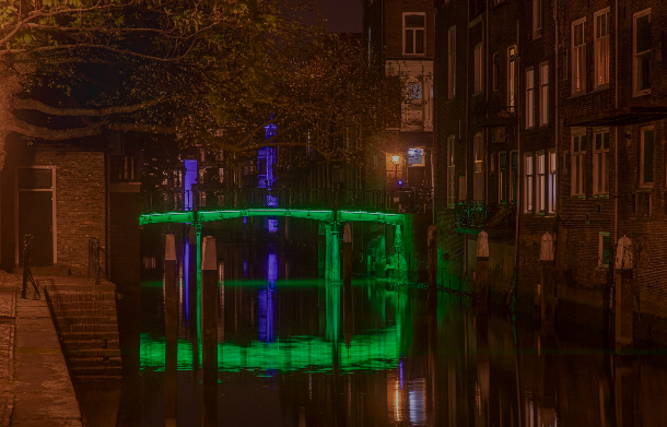 Historic Dordrecht illuminated  