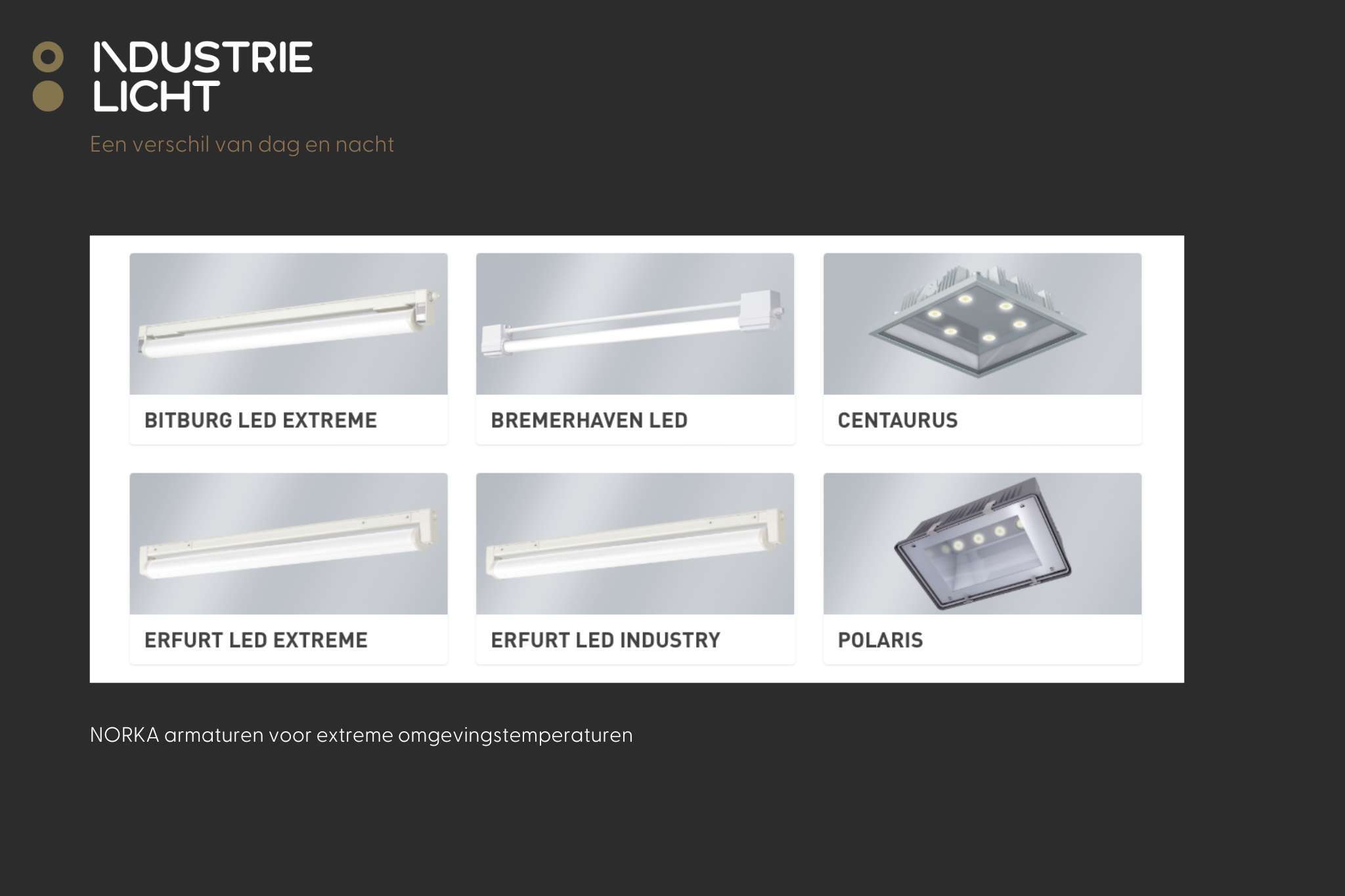 NORKA LED-armaturen voor extreme omgevingstemperaturen
