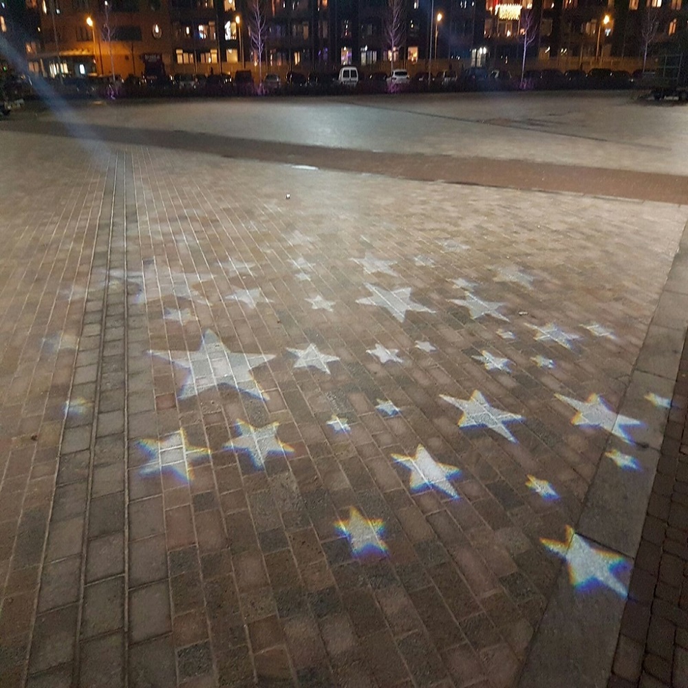 Hypermoderne lichtinstallatie Marktplein Hilversum