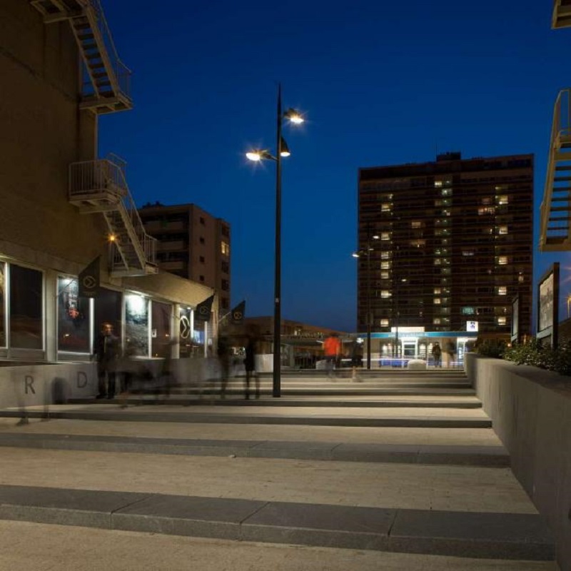 Verlichting stationsplein Zandvoort