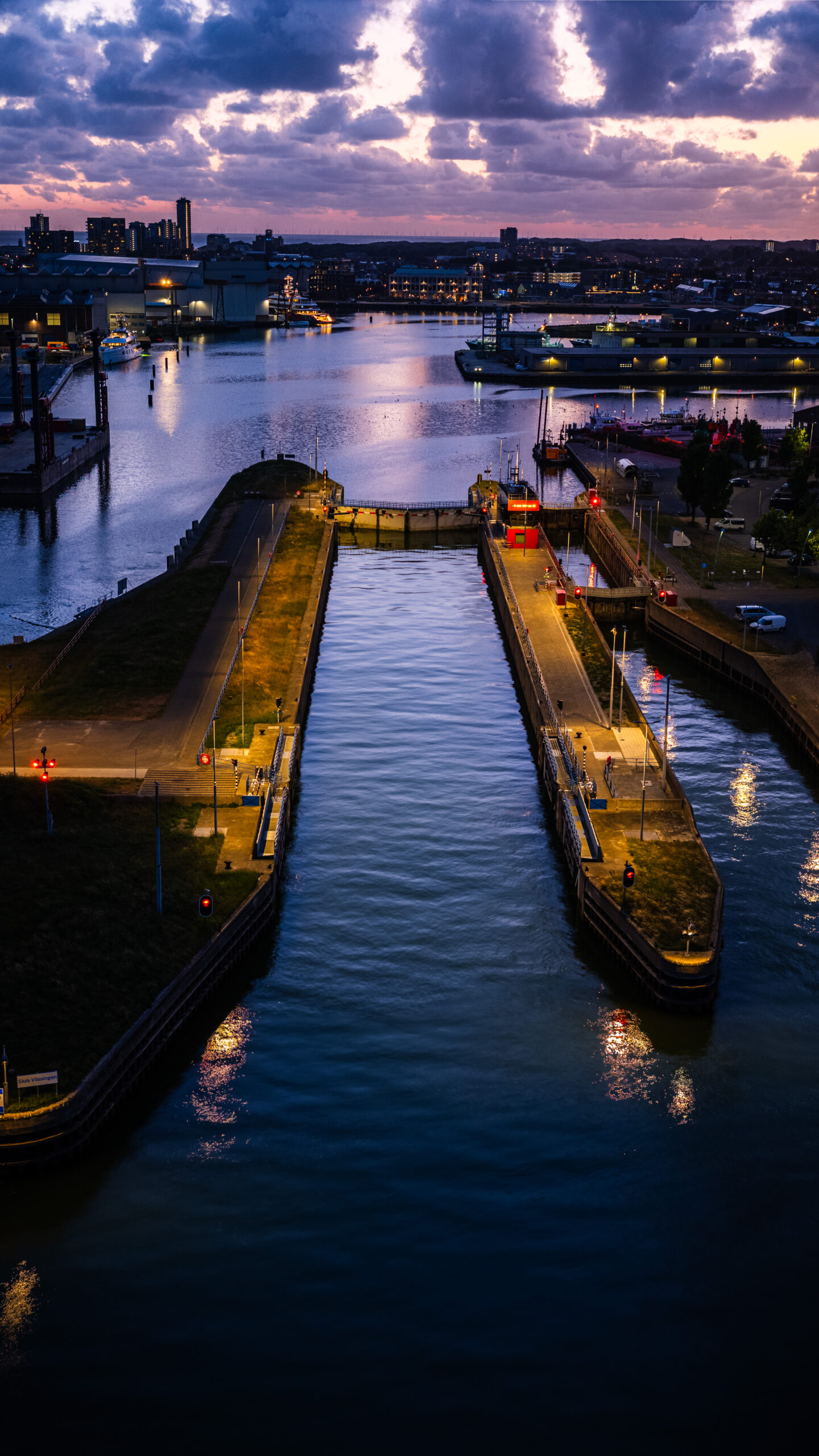 Verlichting Sluizencomplex Vlissingen