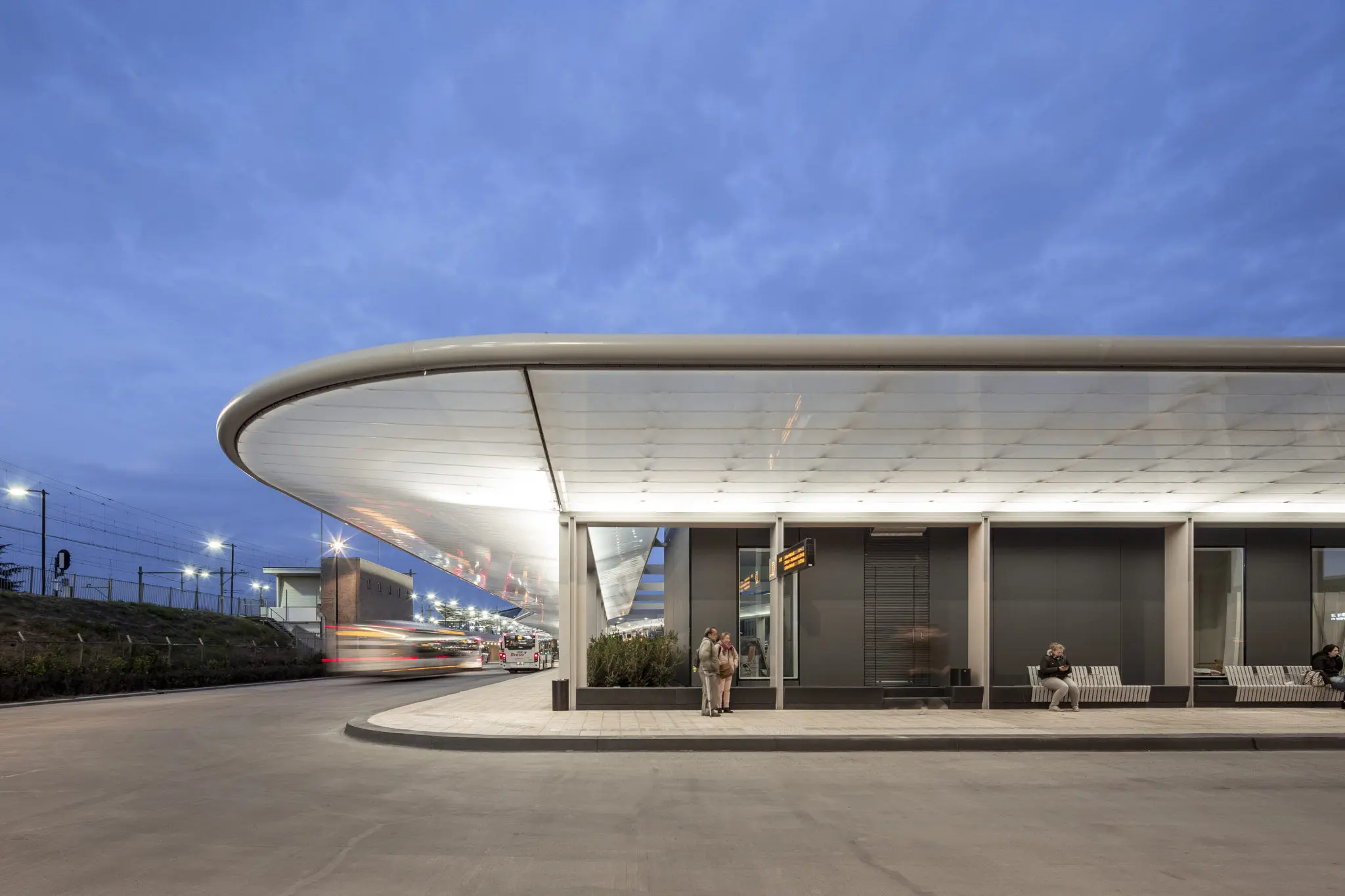 Verlichting busstation Tilburg
