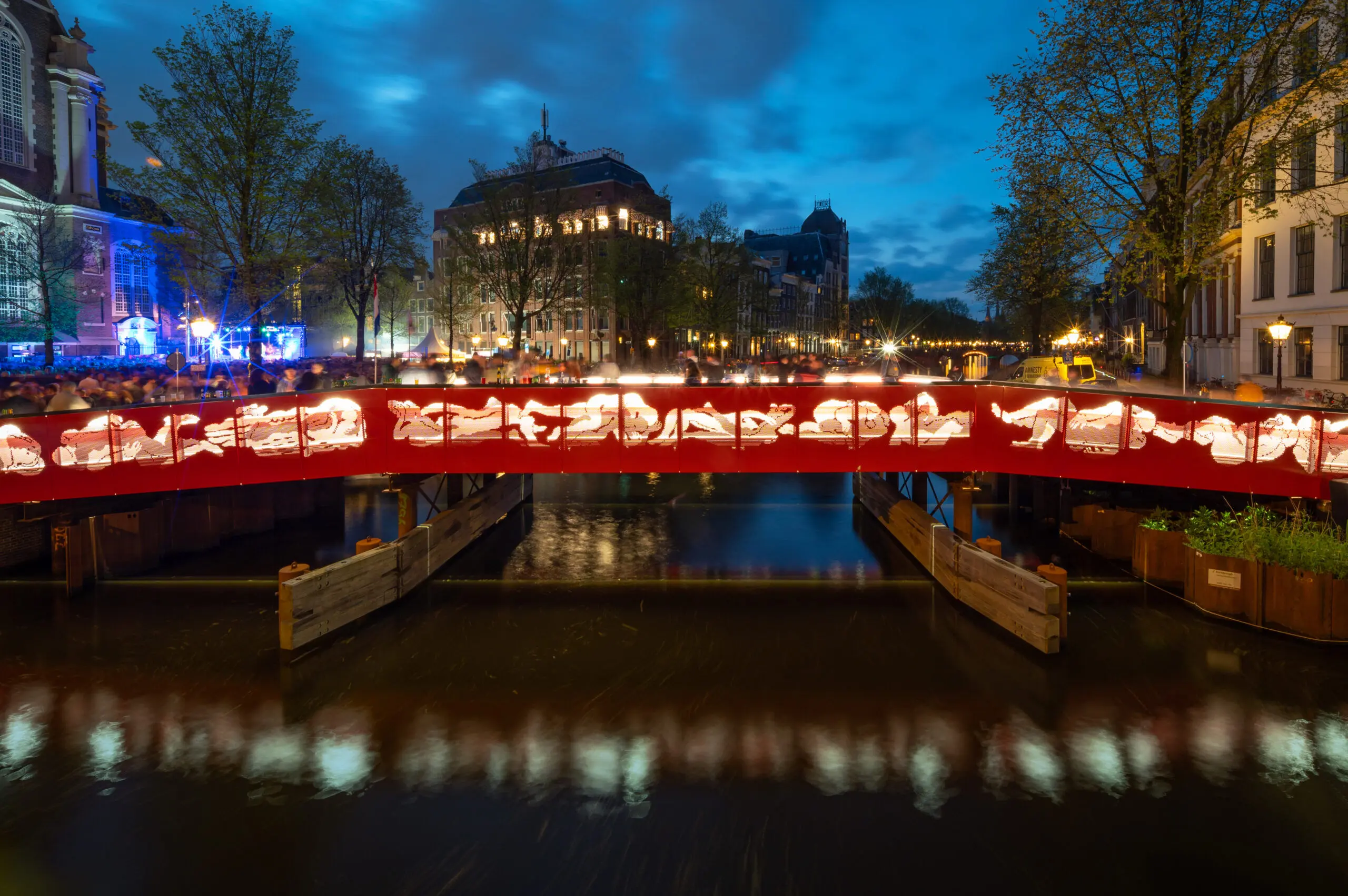 Verlichting hulpbruggen Amsterdam