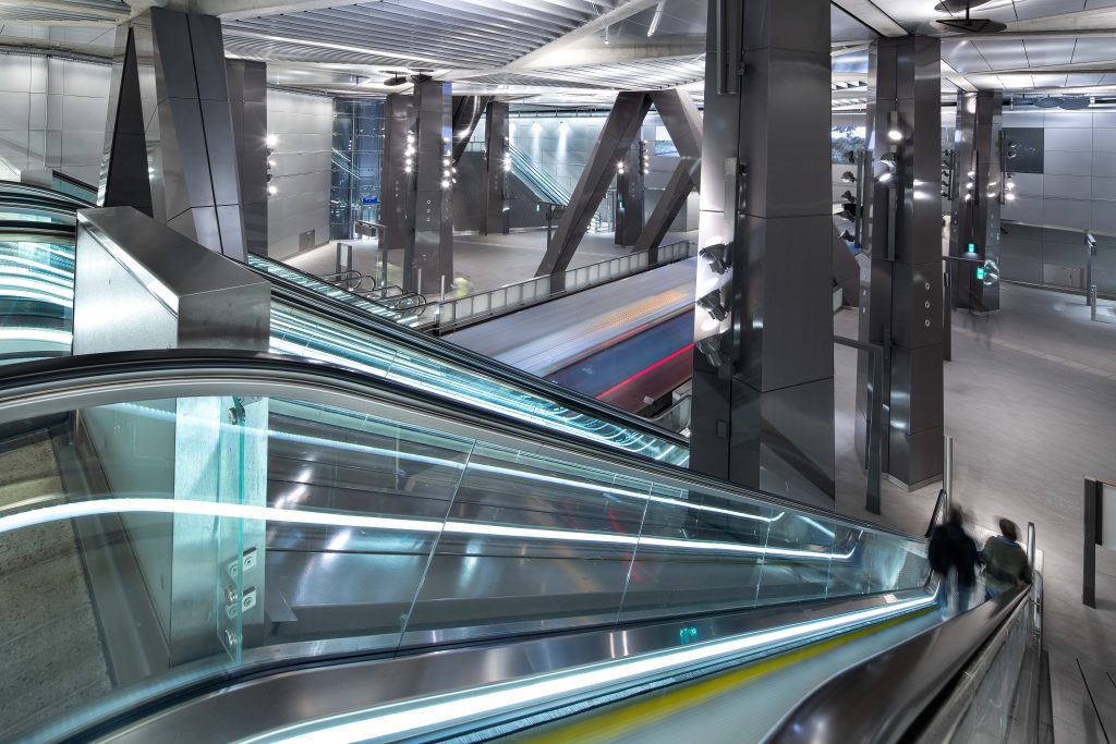 De nieuwe verlichting Noord-Zuidlijn Amsterdam Centraal