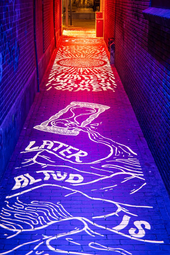Ossemarktsteeg Lichtproject Tussendoortje 2